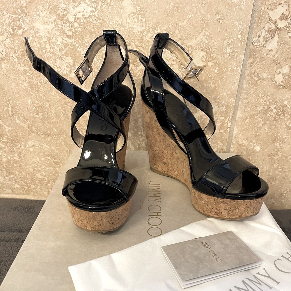 Jimmy Choo Portia 120 Patent Leather NIB